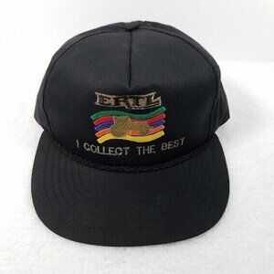 ERTL Hat Black Snapback Embroidered Rope Band Vintage Diecast Collector Club Cap